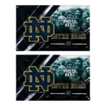 Notre Dame Fighting Irish House Flag Personalized Diagonal Stripes Navy Best Selling