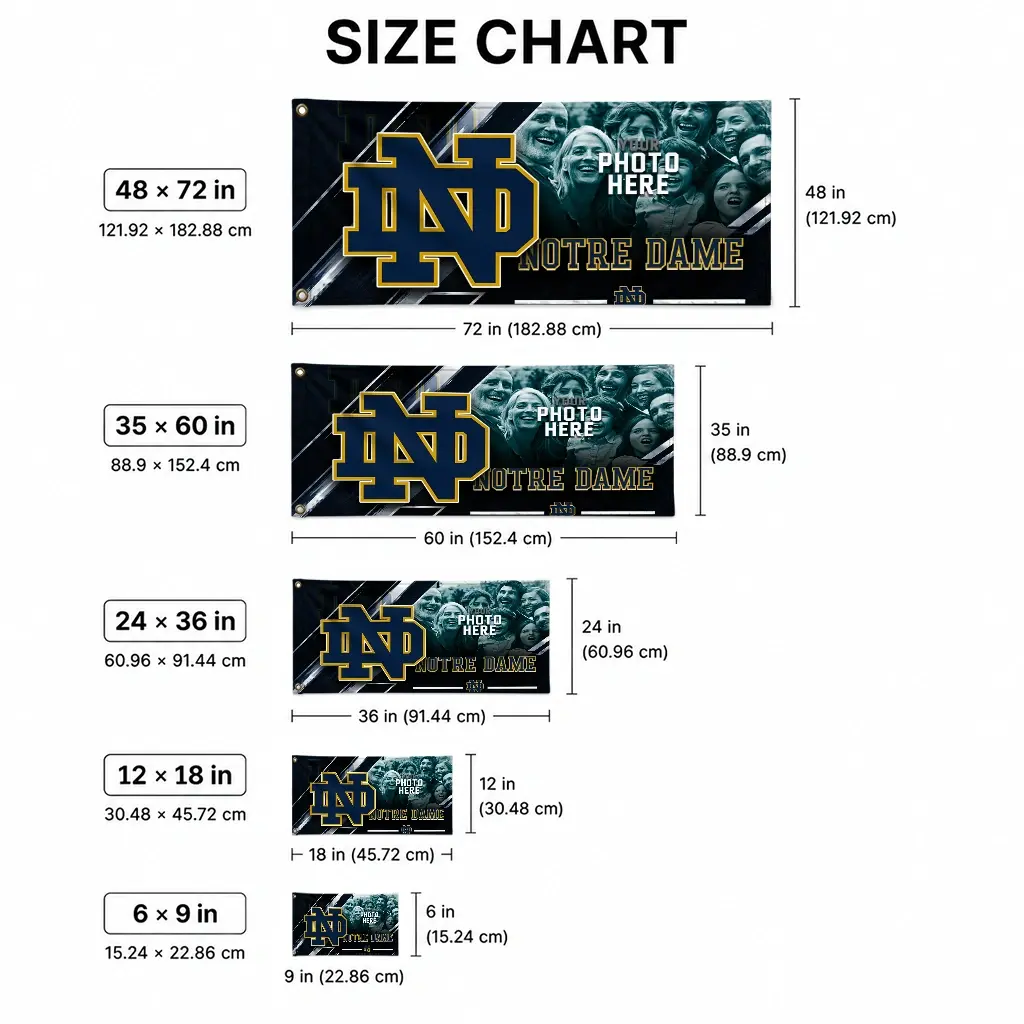 Notre Dame Fighting Irish House Flag Personalized Diagonal Stripes Navy High Quality Notre Dame Fighting Irish House Flag Personalized Diagonal Stripes Navy High Quality