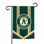 Oakland Athletics Garden Flag Custom Chevron Stripes Green Best Selling