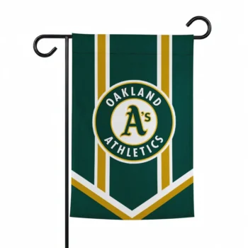 Oakland Athletics Garden Flag Custom Chevron Stripes Green Best Selling