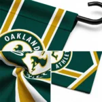 Oakland Athletics Garden Flag Custom Chevron Stripes Green Best Selling