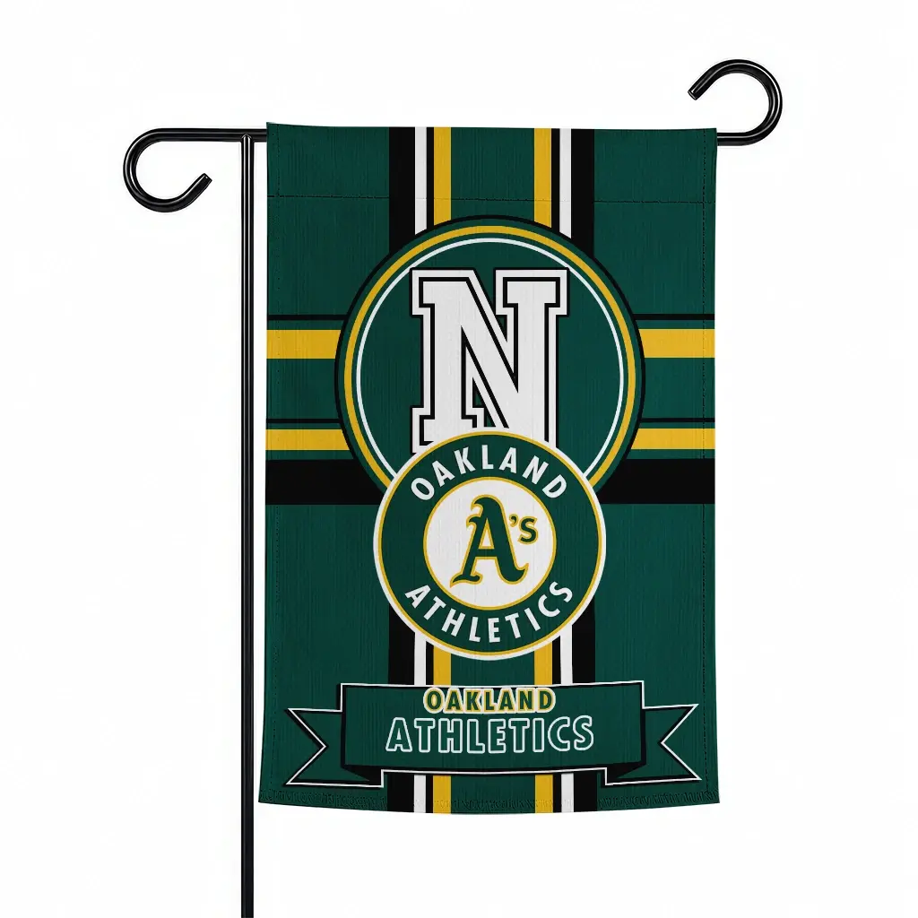 Oakland Athletics Garden Flag Custom Circle Medallion Green Best Selling Oakland Athletics Garden Flag Custom Circle Medallion Green Best Selling