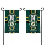 Oakland Athletics Garden Flag Custom Circle Medallion Green Best Selling