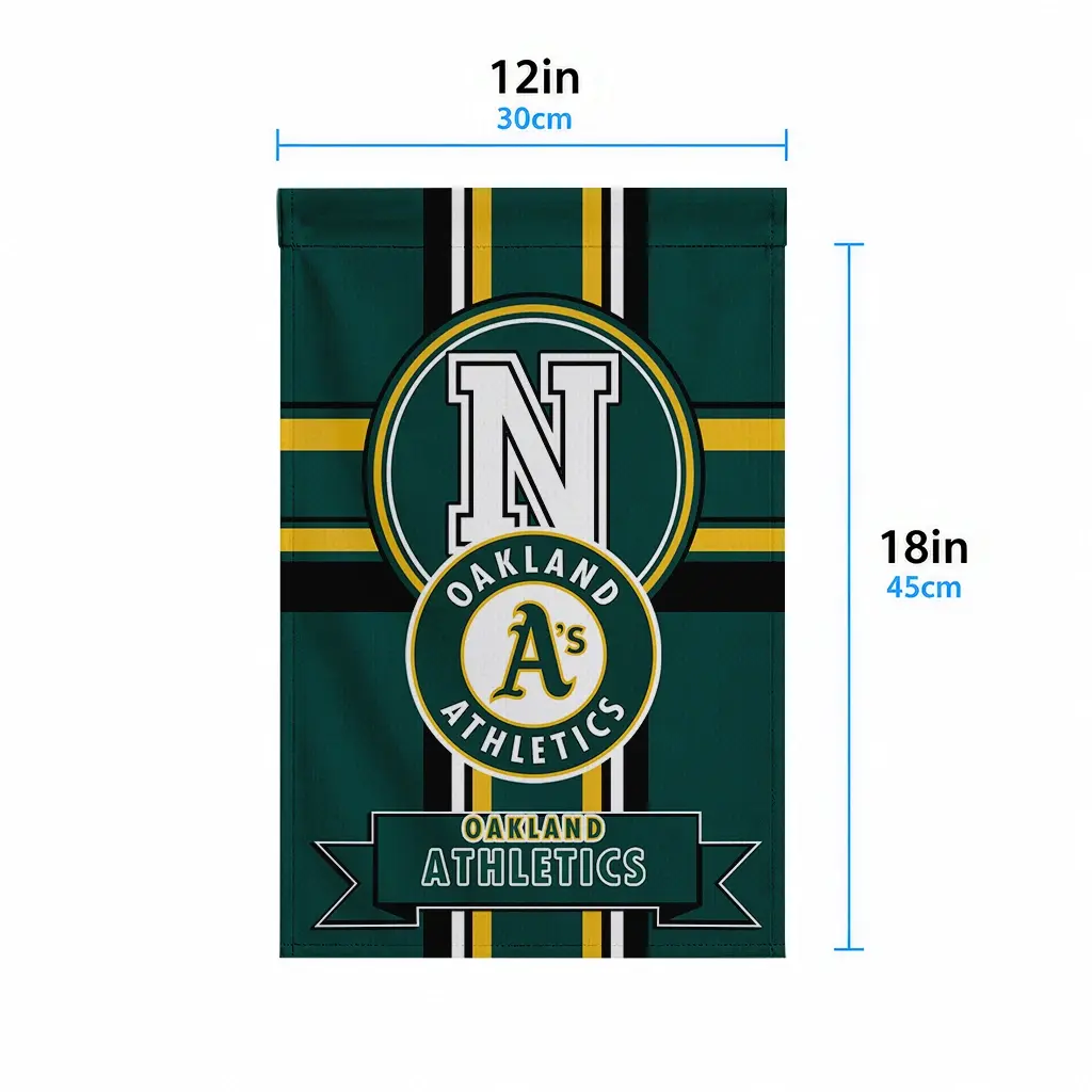 Oakland Athletics Garden Flag Custom Circle Medallion Green High Quality Oakland Athletics Garden Flag Custom Circle Medallion Green High Quality