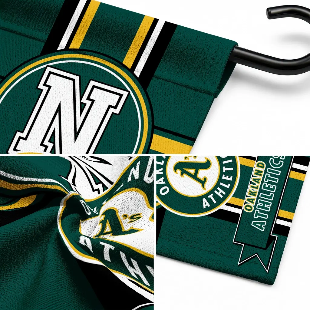 Oakland Athletics Garden Flag Custom Circle Medallion Green Latest Model Oakland Athletics Garden Flag Custom Circle Medallion Green Latest Model