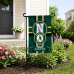 Oakland Athletics Garden Flag Custom Circle Medallion Green Best Selling