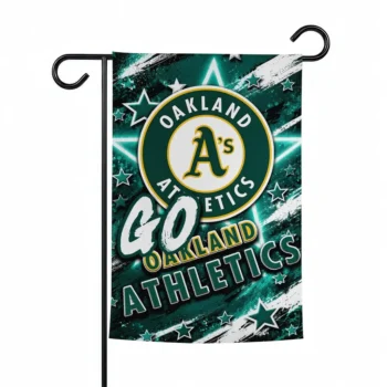 Oakland Athletics Garden Flag Customized Glowing Star Green Best Selling