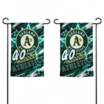 Oakland Athletics Garden Flag Customized Glowing Star Green Best Selling