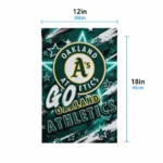 Oakland Athletics Garden Flag Customized Glowing Star Green Best Selling