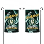 Oakland Athletics Garden Flag Customized Swirl Vortex Green Best Selling