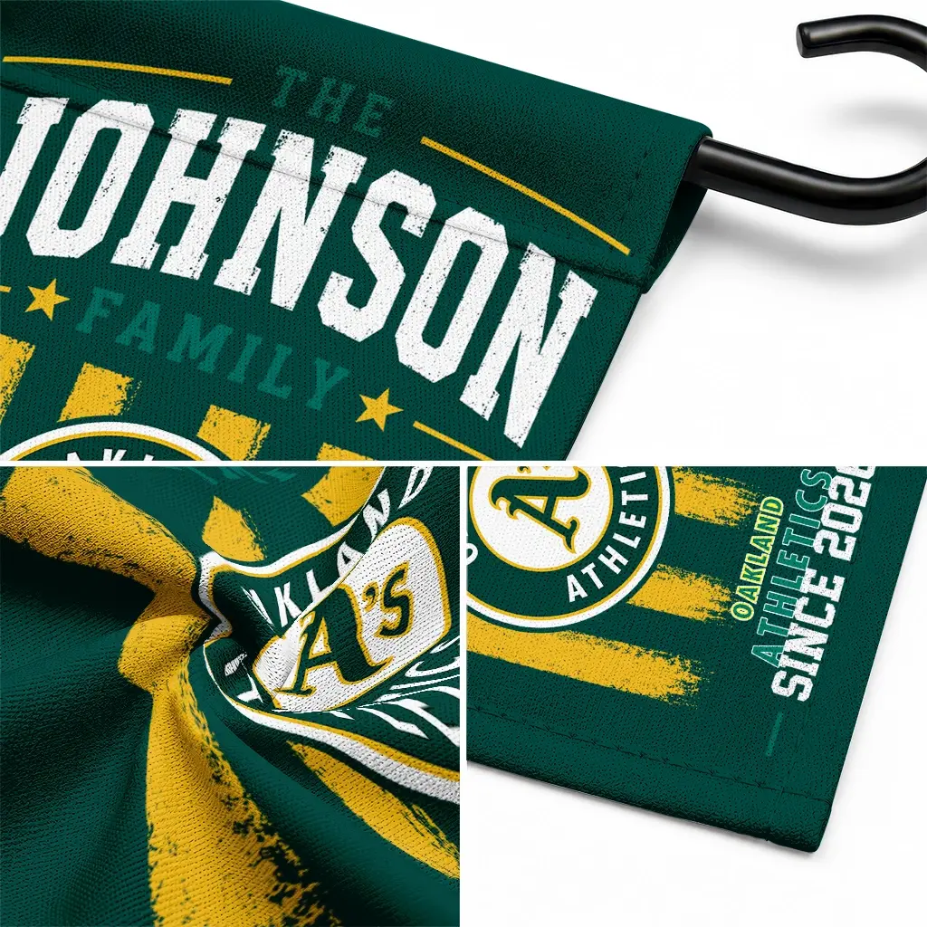 Oakland Athletics Garden Flag Personalized Distressed Stripes Green Latest Model Oakland Athletics Garden Flag Personalized Distressed Stripes Green Latest Model