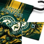 Oakland Athletics Garden Flag Personalized Laurel Wreath Green Best Selling