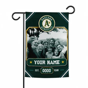 Oakland Athletics Garden Flag - Personalized Photo Frame Green