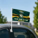 Oakland Athletics House Flag Custom Brushed Streaks Green Best Selling