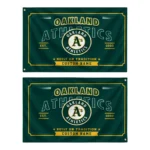 Oakland Athletics House Flag Custom Ornate Border Green Best Selling