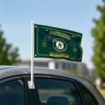Oakland Athletics House Flag Custom Ornate Border Green Best Selling