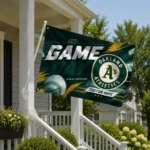Oakland Athletics House Flag Custom Tech Panels Green Best Selling