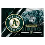 Oakland Athletics House Flag Customized Diagonal Stripes Green Best Selling