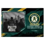 Oakland Athletics House Flag Personalized Framed Photo Green Black Best Selling