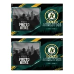 Oakland Athletics House Flag Personalized Framed Photo Green Black Best Selling