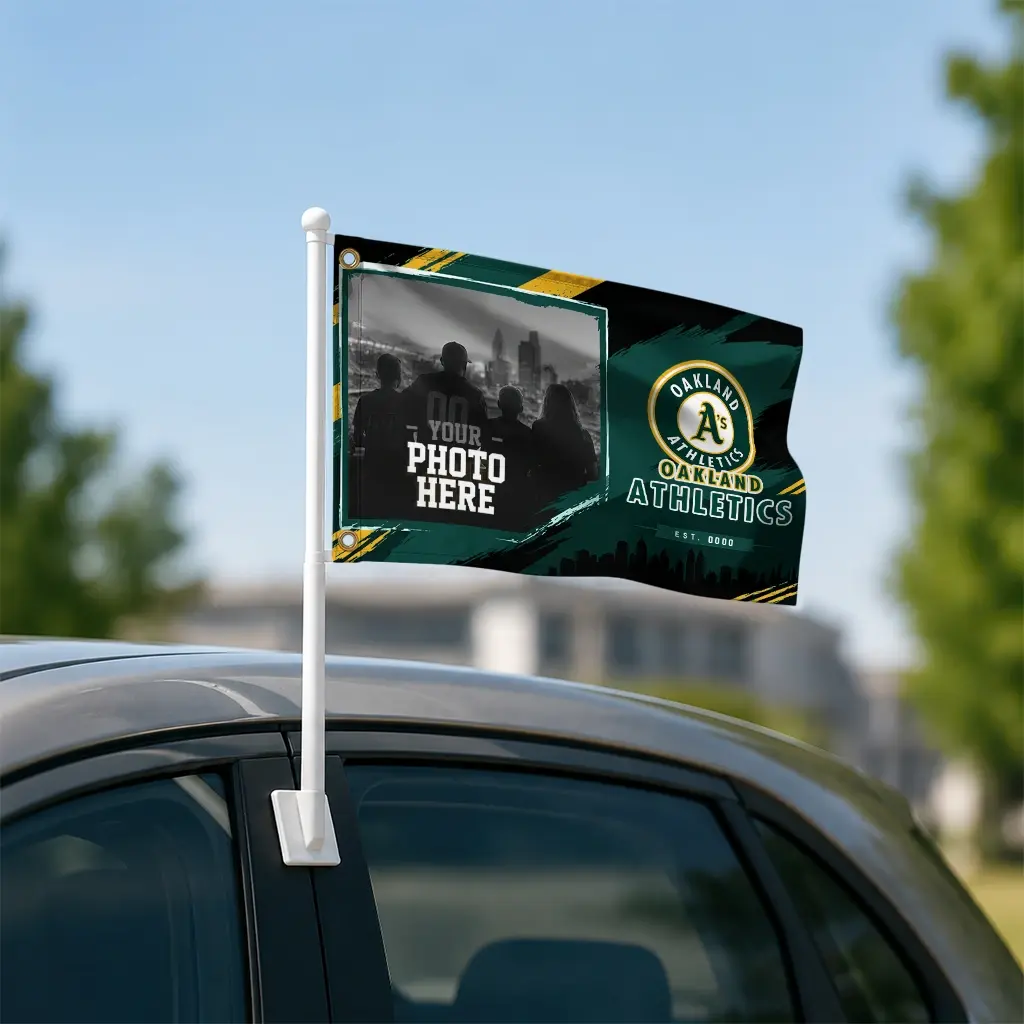 Oakland Athletics House Flag Personalized Framed Photo Green Black Latest Model Oakland Athletics House Flag Personalized Framed Photo Green Black Latest Model