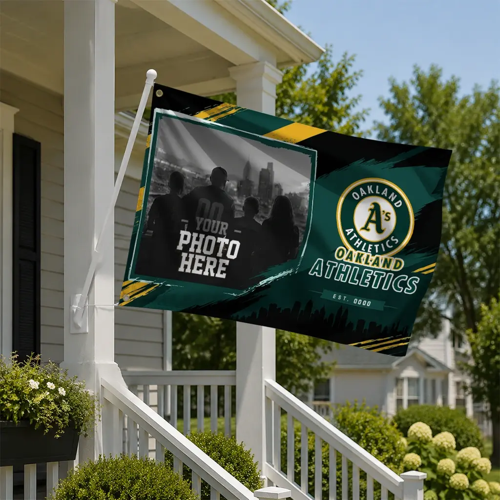 Oakland Athletics House Flag Personalized Framed Photo Green Black New Arrival Oakland Athletics House Flag Personalized Framed Photo Green Black New Arrival