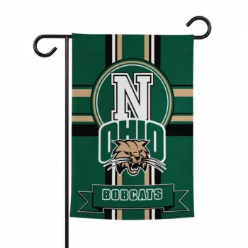 Ohio Bobcats Garden Flag Custom Circle Medallion Green Best Selling