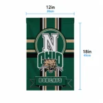 Ohio Bobcats Garden Flag Custom Circle Medallion Green Best Selling