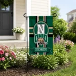 Ohio Bobcats Garden Flag Custom Circle Medallion Green Best Selling