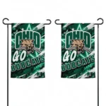 Ohio Bobcats Garden Flag Customized Glowing Star Green Best Selling