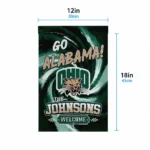 Ohio Bobcats Garden Flag Customized Swirl Vortex Green Best Selling