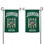Ohio Bobcats Garden Flag Personalized Distressed Stripes Green Best Selling