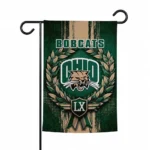 Ohio Bobcats Garden Flag Personalized Laurel Wreath Green Best Selling