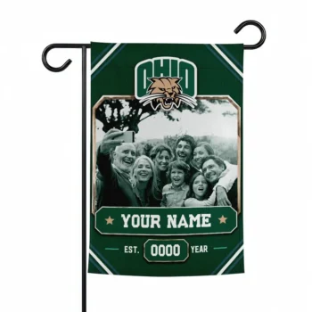 Ohio Bobcats Garden Flag Personalized Photo Frame Green Best Selling