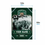 Ohio Bobcats Garden Flag Personalized Photo Frame Green Best Selling