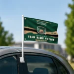 Ohio Bobcats House Flag Custom Brushed Streaks Green Best Selling