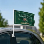 Ohio Bobcats House Flag Custom Ornate Border Green Best Selling