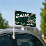 Ohio Bobcats House Flag Customized Action Streaks Green Best Selling