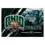 Ohio Bobcats House Flag Customized Diagonal Stripes Green Best Selling