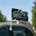 Ohio Bobcats House Flag Customized Diagonal Stripes Green Best Selling