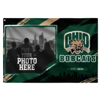 Ohio Bobcats House Flag Personalized Framed Photo Green Black Best Selling