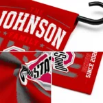 Ohio State Buckeyes Garden Flag Customized Distressed Stripes Scarlet Best Selling