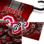 Ohio State Buckeyes Garden Flag Customized Laurel Wreath Scarlet Best Selling