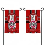Ohio State Buckeyes Garden Flag Personalized Circle Medallion Scarlet Best Selling