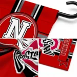 Ohio State Buckeyes Garden Flag Personalized Circle Medallion Scarlet Best Selling