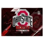 Ohio State Buckeyes House Flag Customized Speed Slashes Scarlet Best Selling