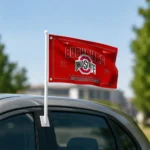 Ohio State Buckeyes House Flag Personalized Ornate Border Scarlet Best Selling