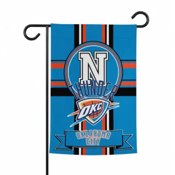 Oklahoma City Thunder Garden Flag Custom Circle Medallion Blue Best Selling