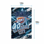 Oklahoma City Thunder Garden Flag Customized Glowing Star Blue Best Selling