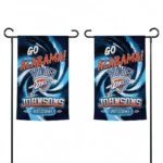 Oklahoma City Thunder Garden Flag Customized Swirl Vortex Blue Best Selling